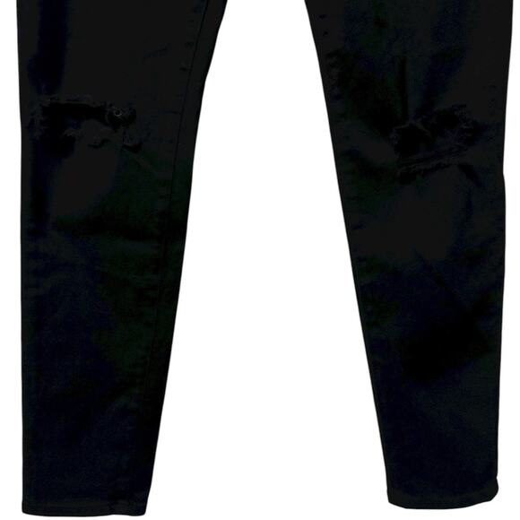 ADRIANO GOLDSCHMIED AG Jeans Size 30 Black Ankle Legging Super Skinny Distressed - Picture 2 of 9